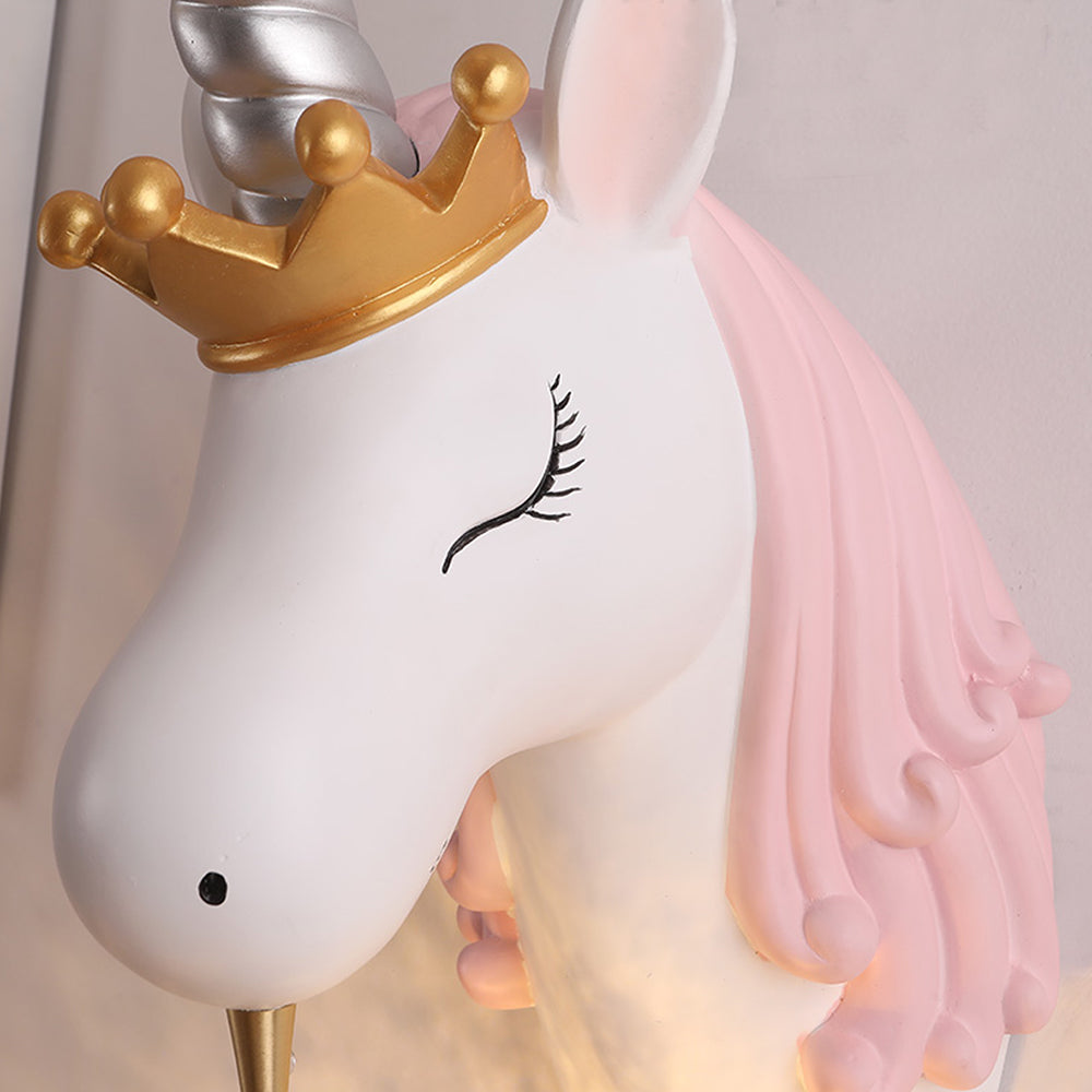 Minori Aplique Unicornio Rosa y Azul Habitación Infantil