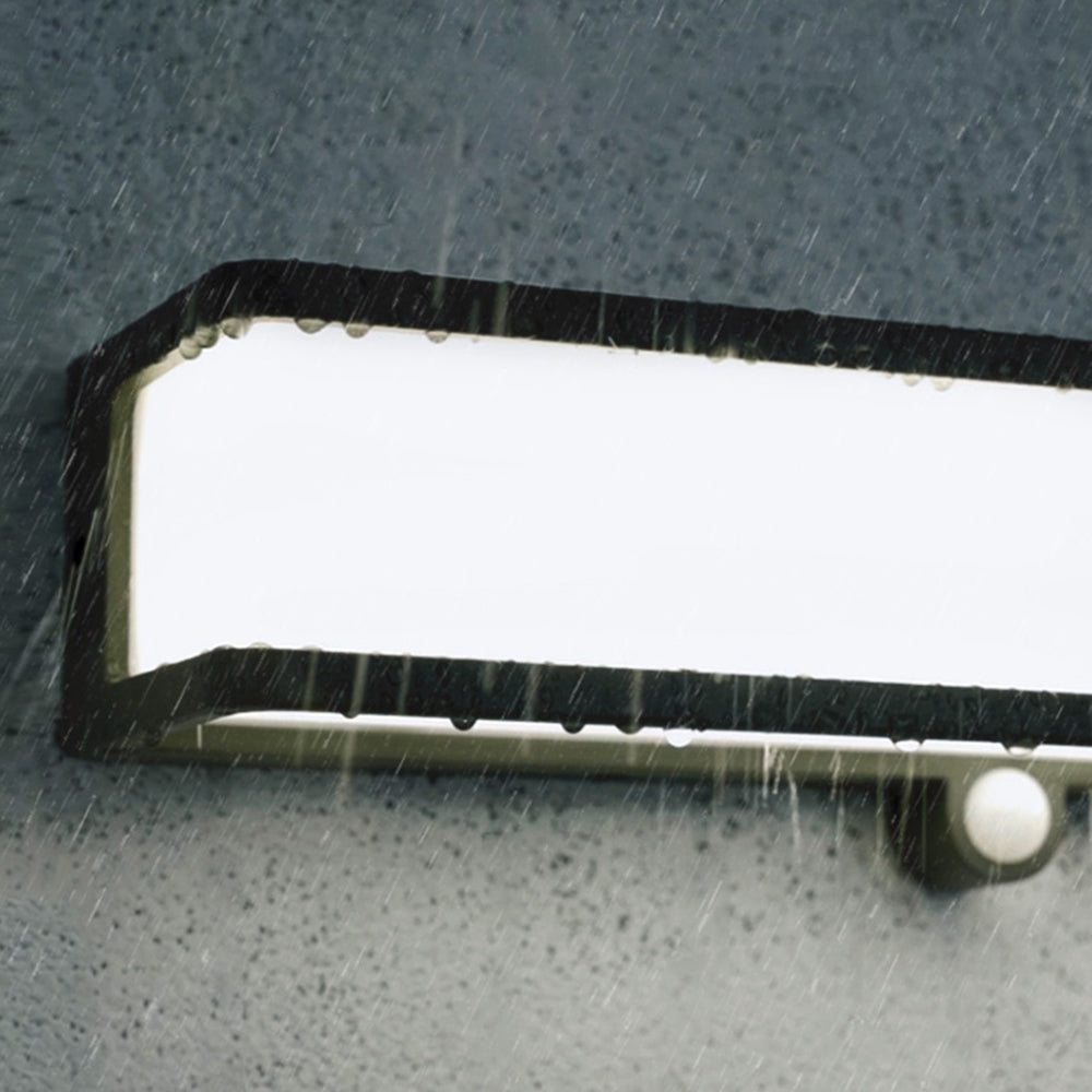 Orr Moderno LED Aplique Exterior Solar Blanco/Negro Pasillo/Balcón Acrílico 3 Tamaños 10CM 15CM 35CM