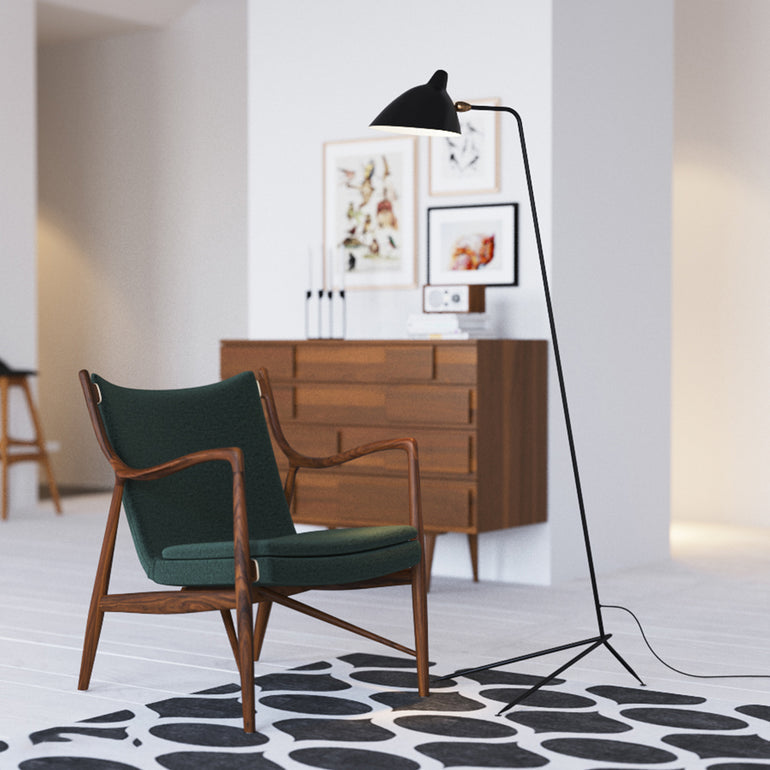 Axis Modern Metal Aluminum Floor Lamp Black
