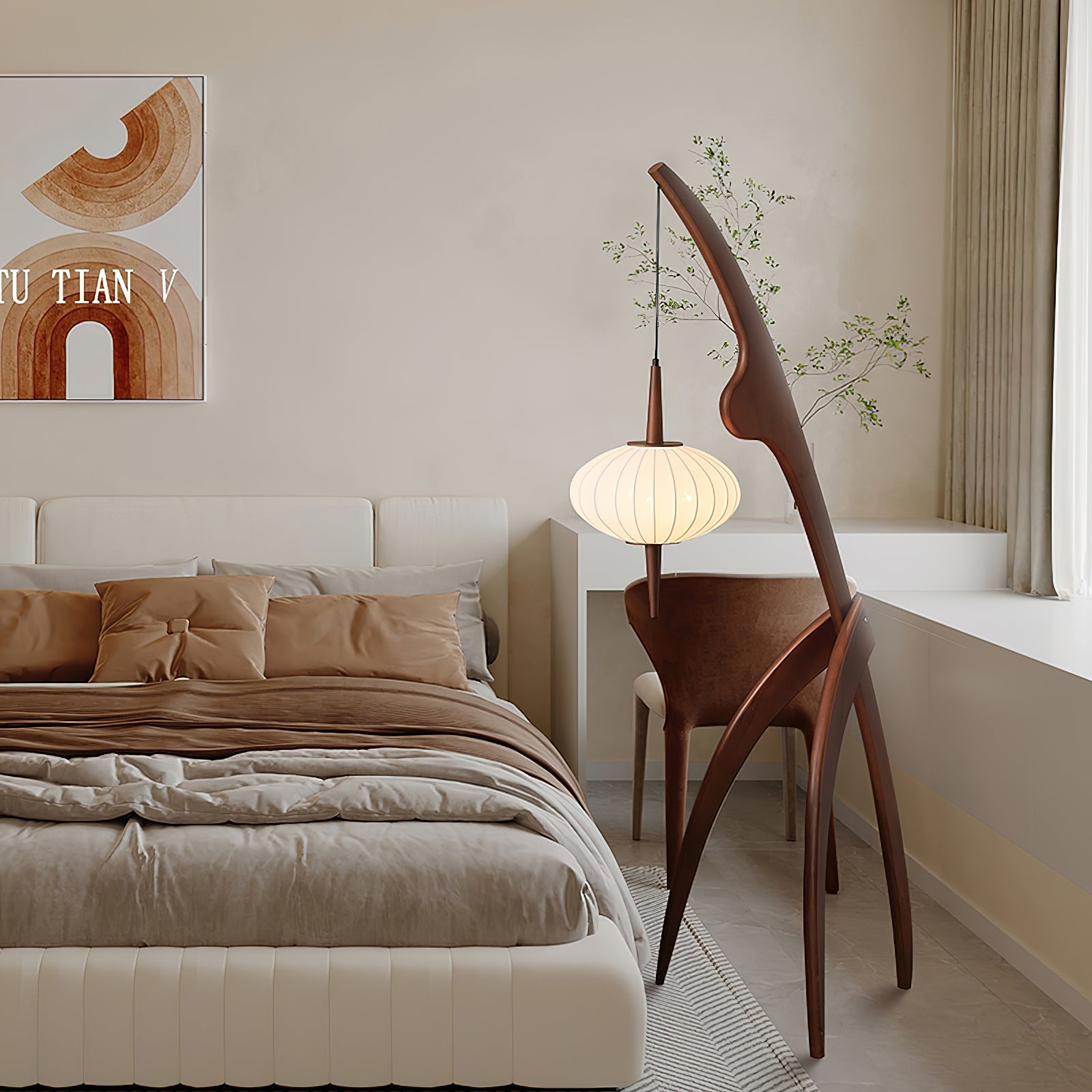 Retro Mante Religieuse Floor Lamp