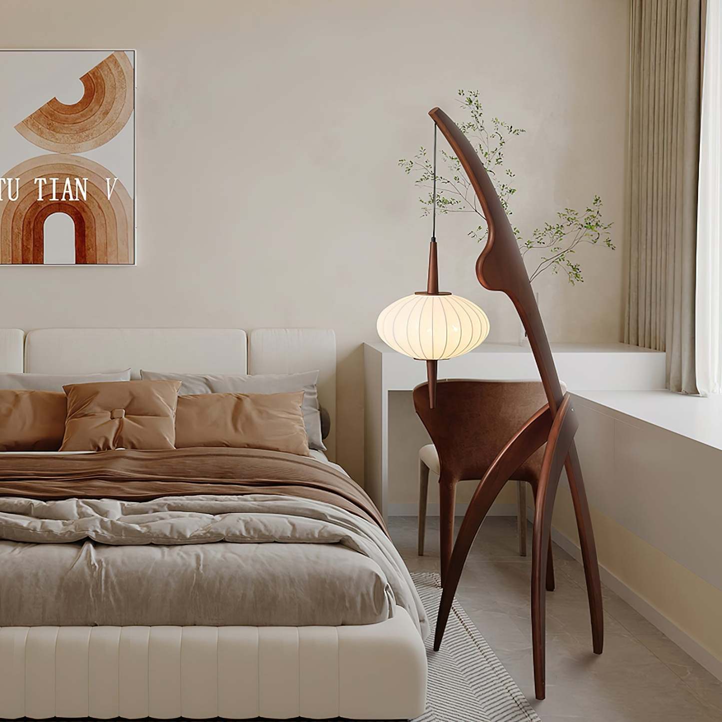 Retro Mante Religieuse Floor Lamp