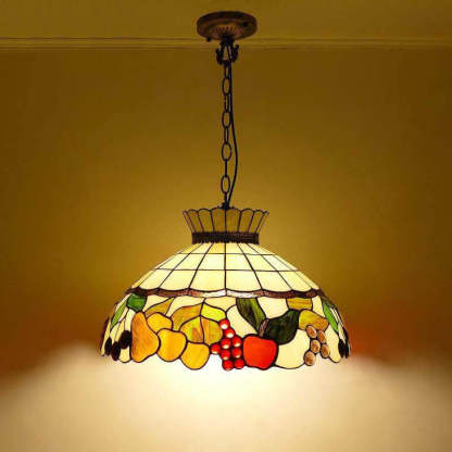 Eryn Vintage LED Lámpara Colgante Multicolor Metal Vidrio Dormitorio