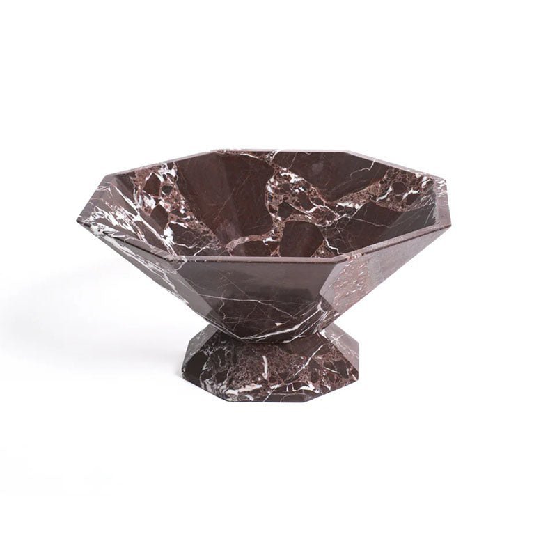 Facet Pedestal Bowl Bandeja De Almacenamiento