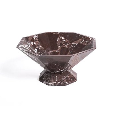 Facet Pedestal Bowl Bandeja De Almacenamiento