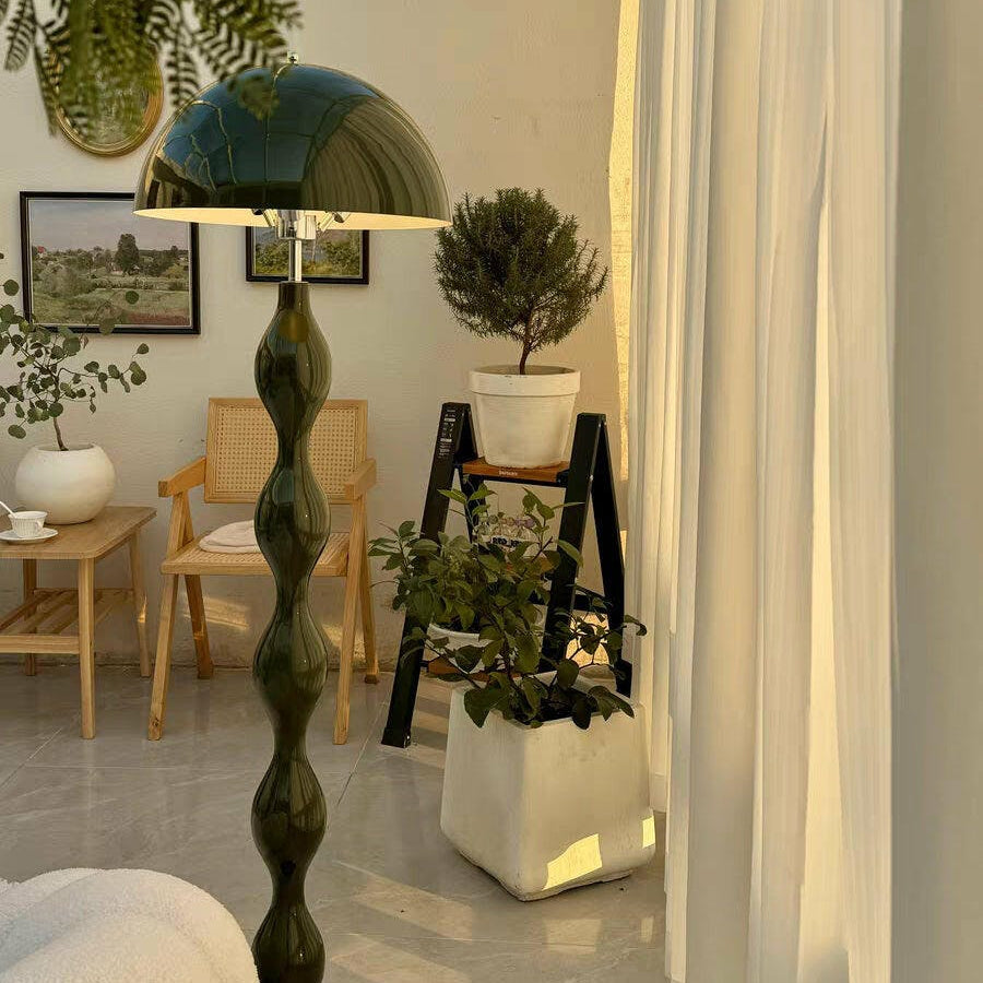 Retro Drop Arc Metal Floor Lamp