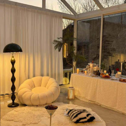 Retro Drop Arc Metal Floor Lamp
