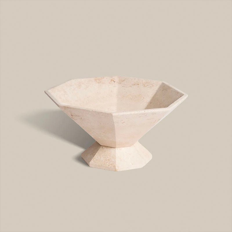 Facet Pedestal Bowl Bandeja De Almacenamiento | LASSOLA