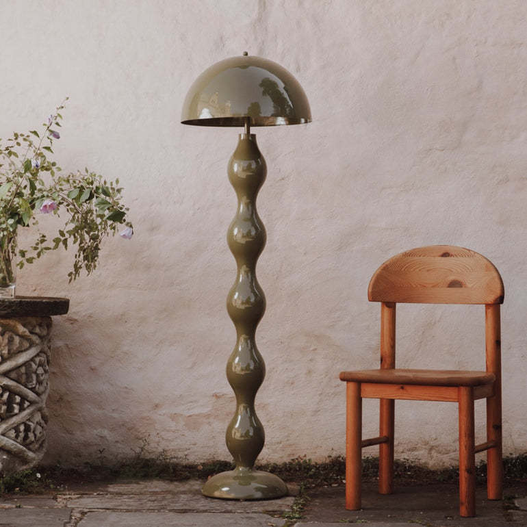 Retro Drop Arc Metal Floor Lamp