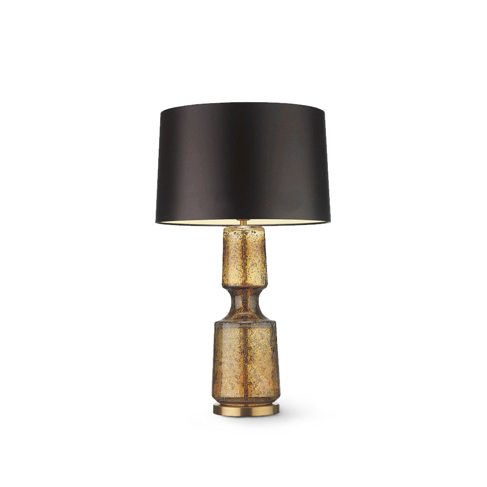 Drift Retro Glass Table Lamp Brass