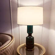 Drift Retro Glass Table Lamp Brass