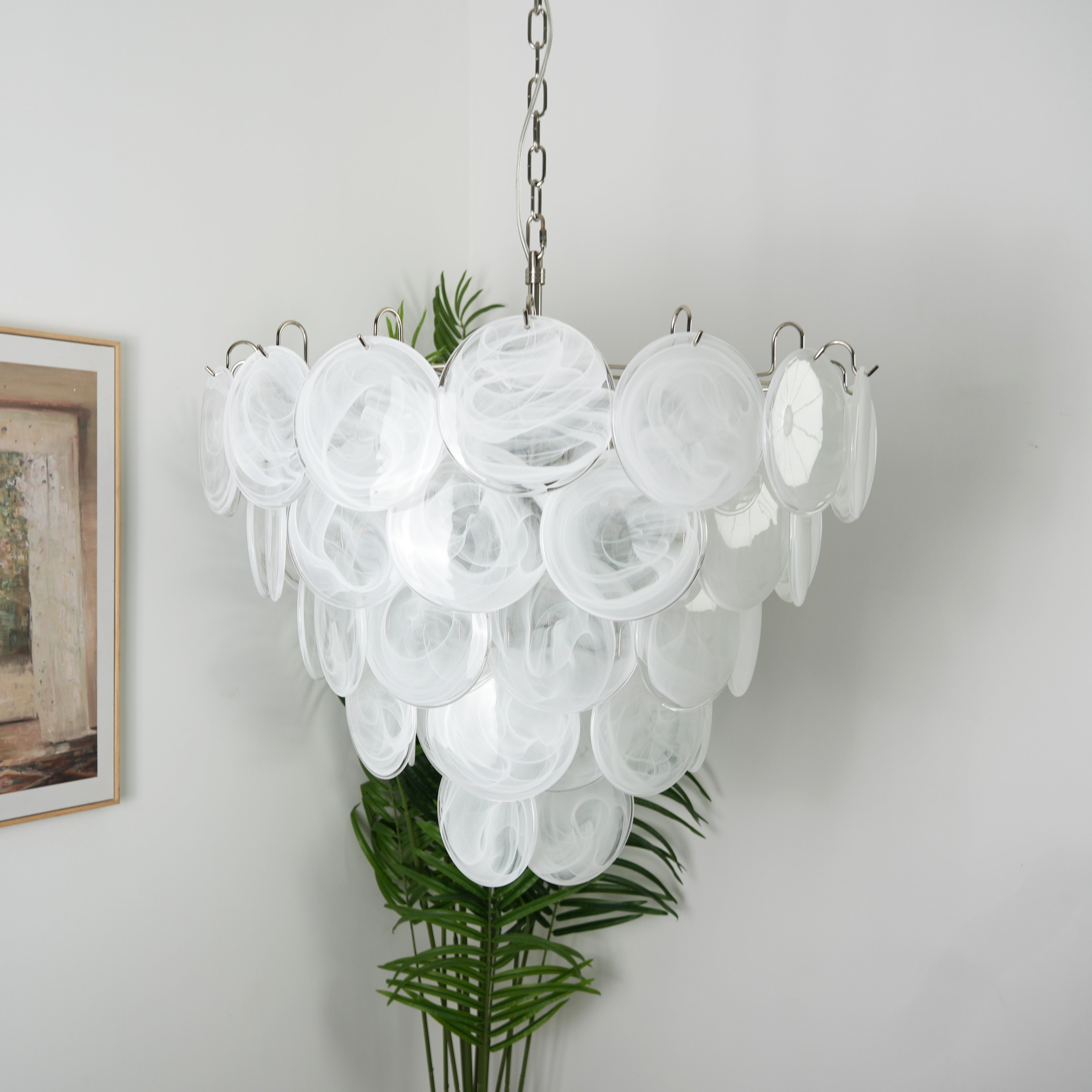 Verona Murano Glass Disc Chandelier