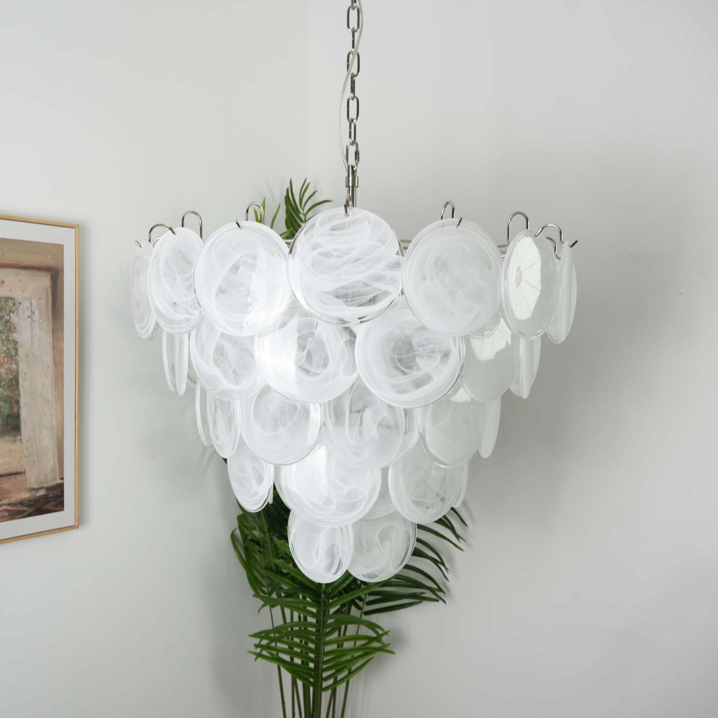 Verona Murano Glass Disc Chandelier