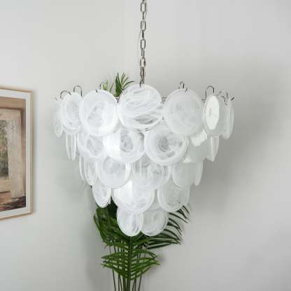 Verona Murano Glass Disc Chandelier