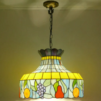 Eryn Vintage LED Lámpara Colgante Multicolor Metal Vidrio Dormitorio