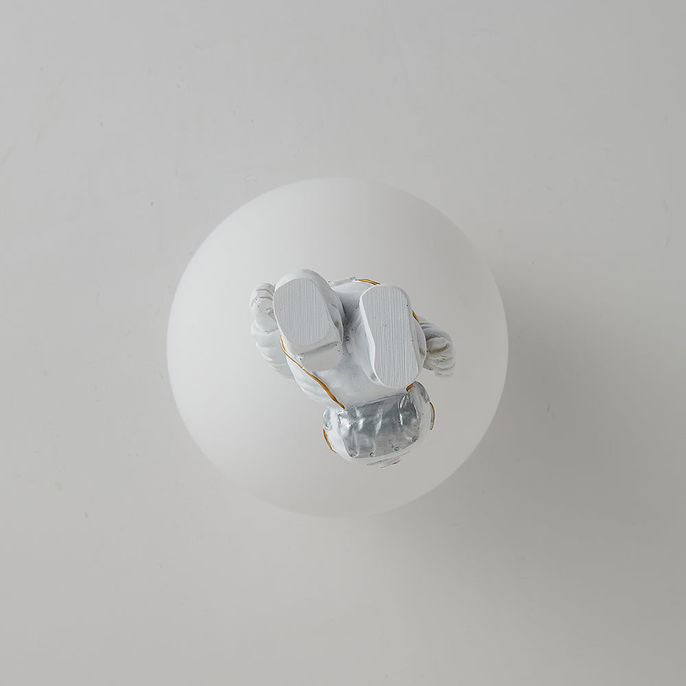 Fateh Moderna Globo Acrílico LED Lámpara de Techo Blanca/Azul