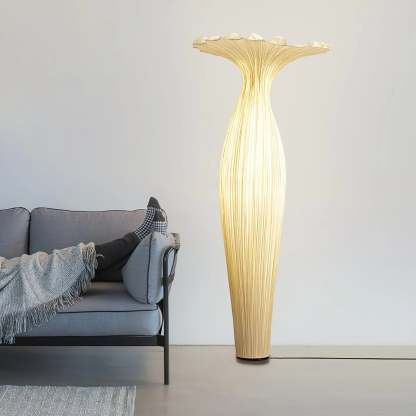 Retro Vase Fabric Floor Lamp