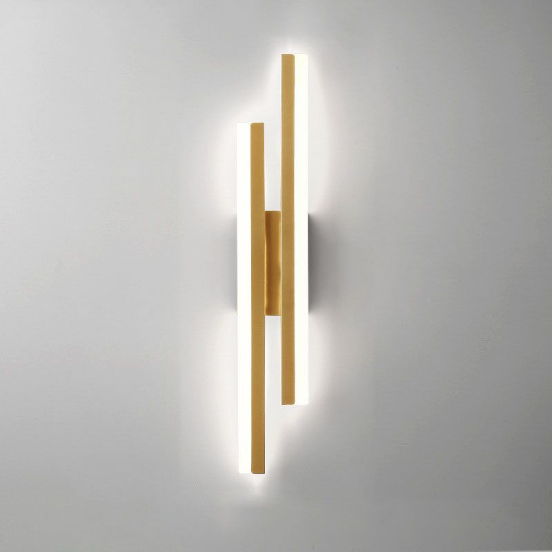 Alana Apliques de pared LED Moderno Negro y Dorado para salón Dormitorio