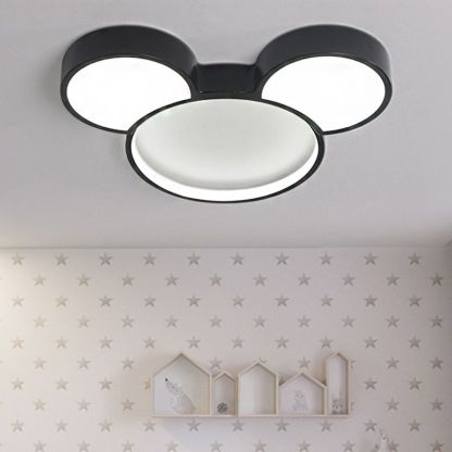 Freja Moderna LED Lámpara de techo Negra para Dormitorio/Habitación infantil