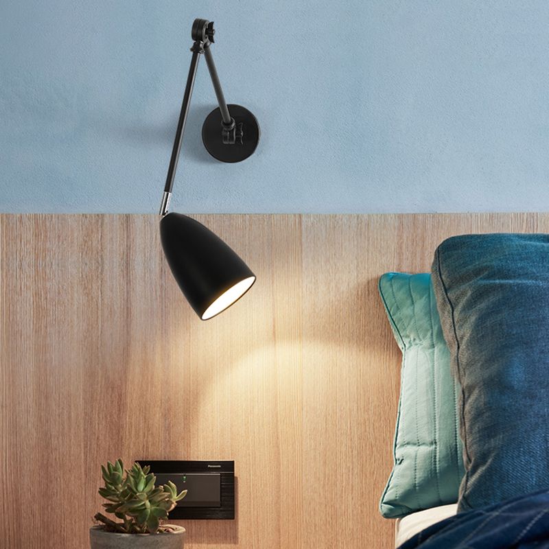 Brady Moderno Aplique Exterior Ajustable, 3 Colores, Dormitorio, Metal