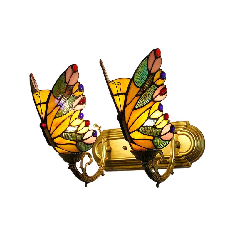 Kady Artístico LED Mariposa Aplique Rojo/Azul/Multicolor/Azul Claro Dormitorio/ Salón/ Vestíbulo Metal/Vidrio