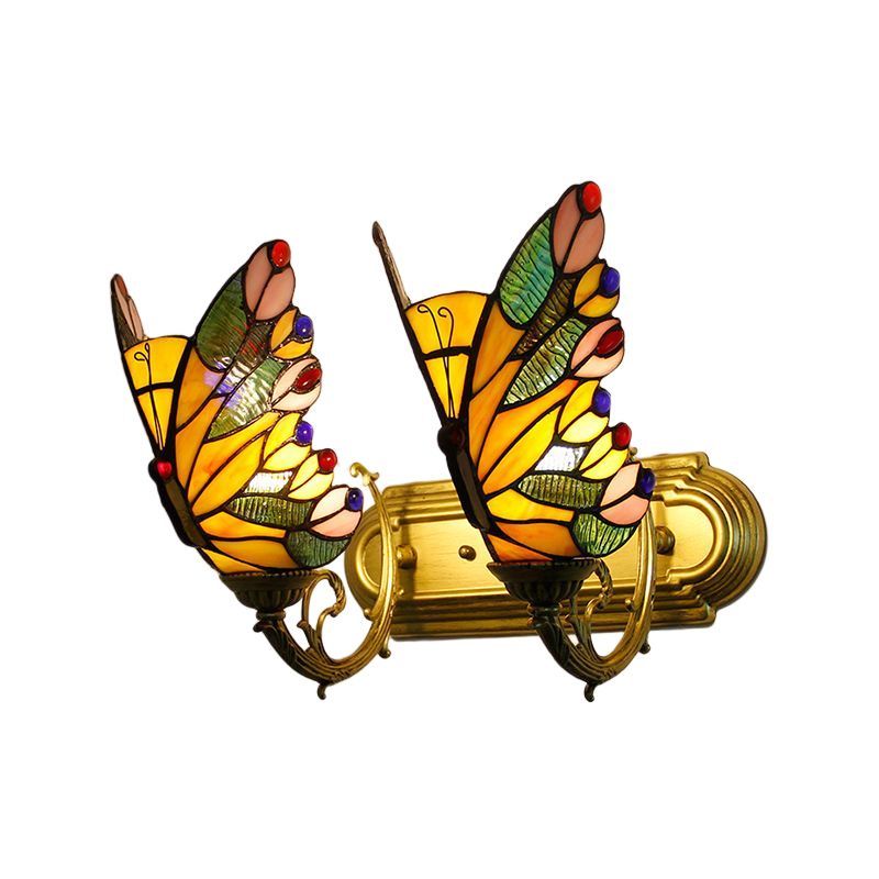 Kady Artístico LED Mariposa Aplique Rojo/Azul/Multicolor/Azul Claro Dormitorio/ Salón/ Vestíbulo Metal/Vidrio