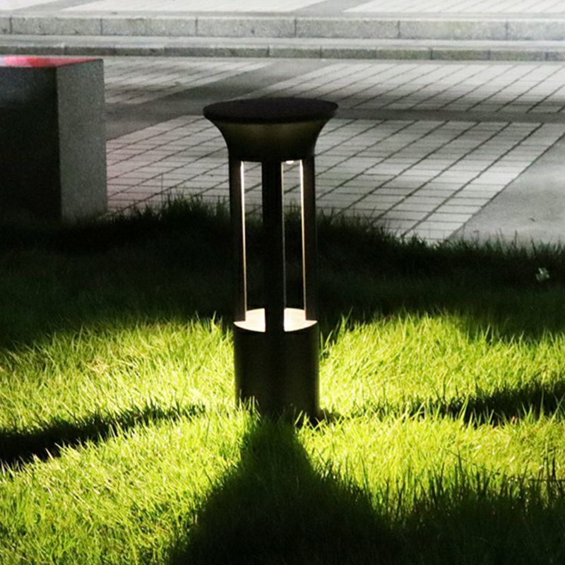 Pena Moderna Lámpara de Pie Exterior Cilíndrica Metal