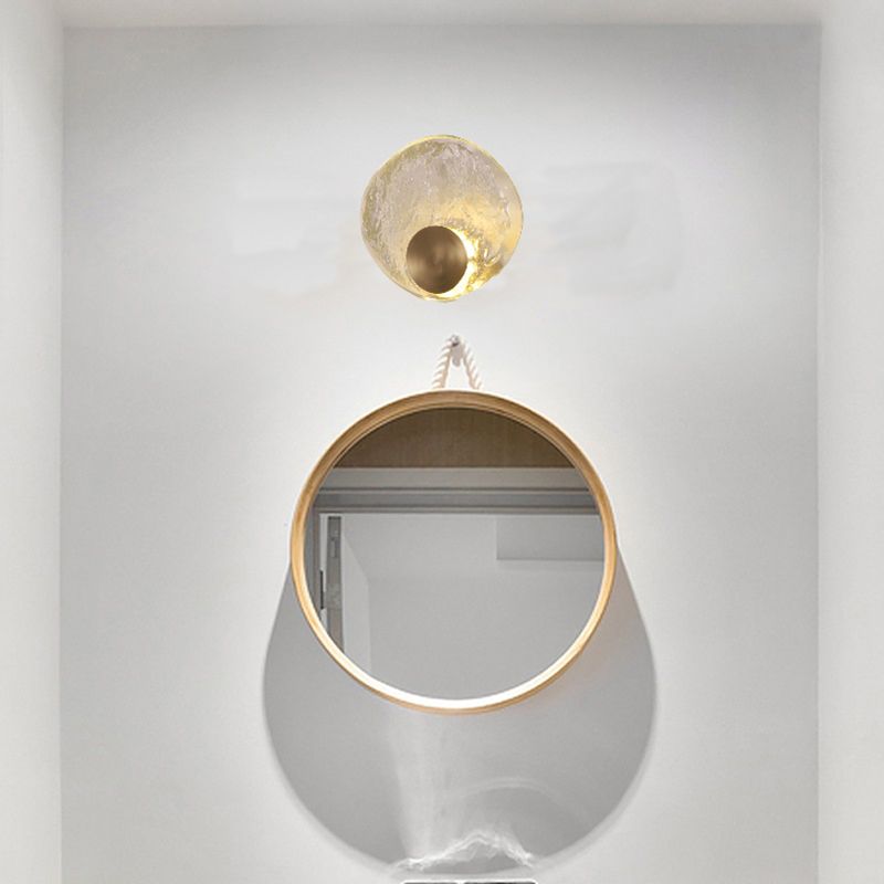 Kristy Moderna Apliques de pared LED Redonda Dorada para Dormitorio Pasillo