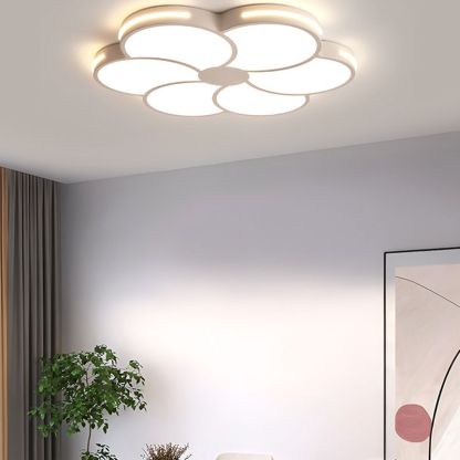 Hana Diseño Con forma de flor LED Blanco  Salón Metal y acrílico Regulable 40CM/60CM/80CM/100CM de largo