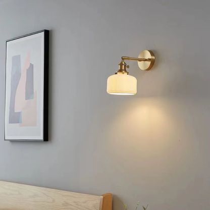 Lottie Moderna LED Apliques de pared Blanco/Dorado para Comedor/Salón Metal