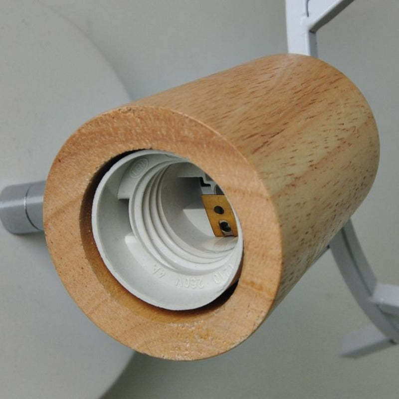 Ozawa Moderno Cuerno LED Luz de Pared Negro Blanco Dormitorio Baño Metal Madera Vaso