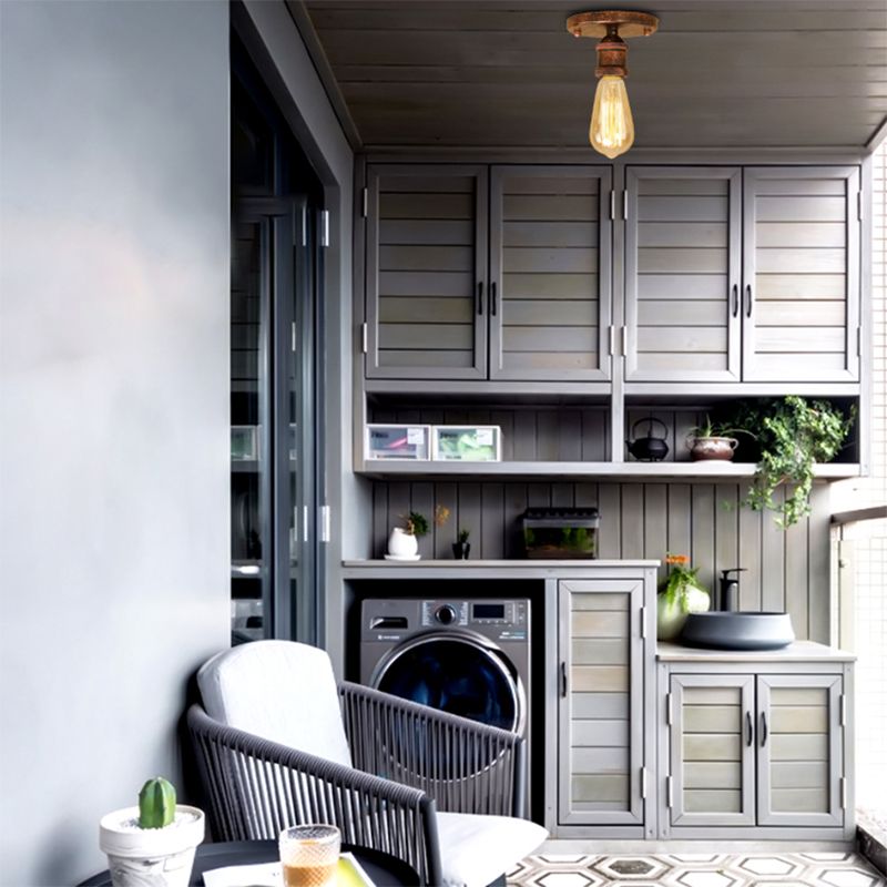 Alessio Retro Lámpara de Techo LED 5 Colores Sala de Estar/Pasillo Metal