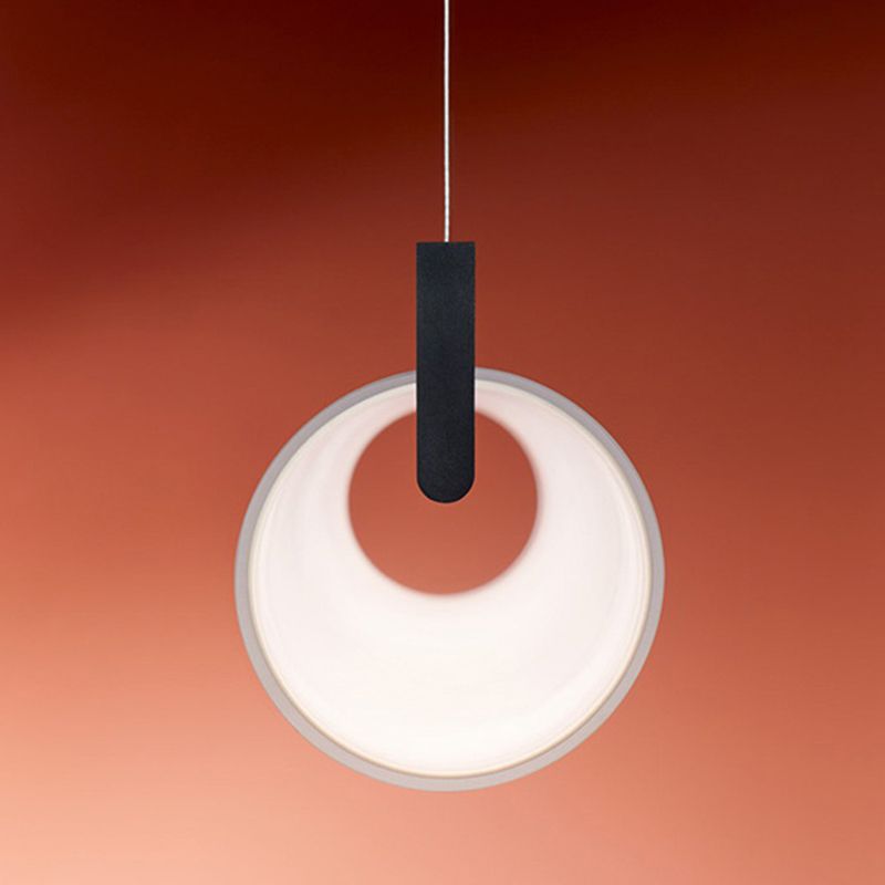 Edge Lámpara Colgante, Cilíndrico, Lineal Metal Acrílico