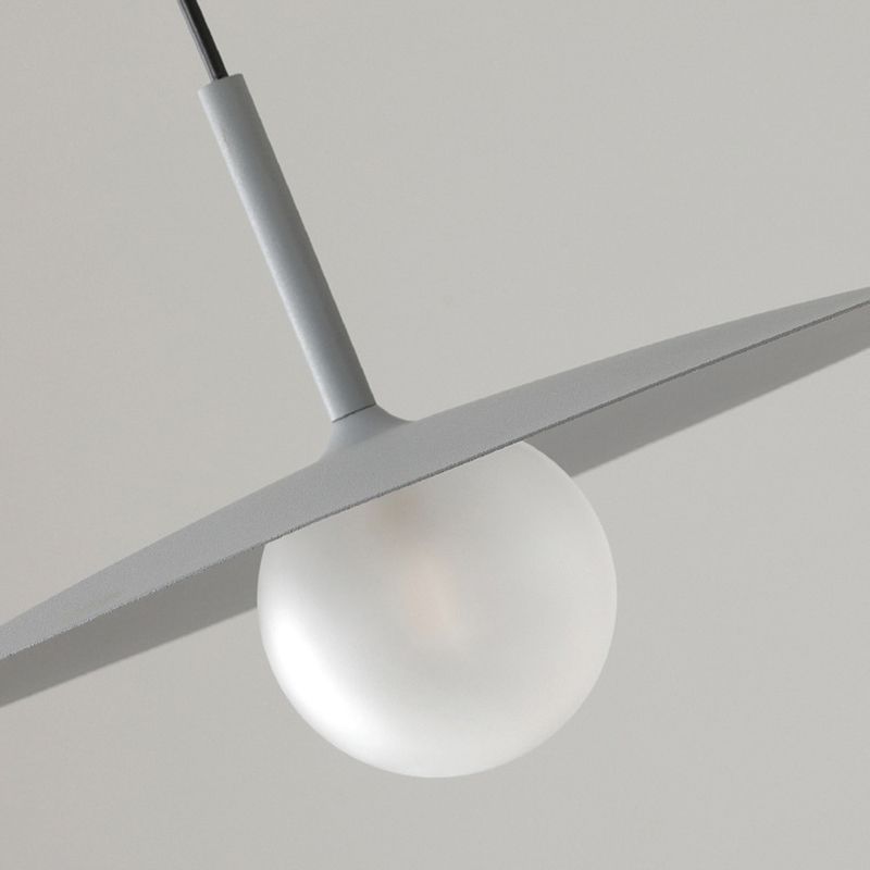 Carins Moderno LED Lámpara Colgante Negro/Blanco/Gris Comedor/Salón/Dormitorio Metal y Vidrio
