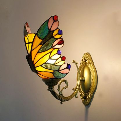 Kady Artístico LED Mariposa Aplique Rojo/Azul/Multicolor/Azul Claro Dormitorio/ Salón/ Vestíbulo Metal/Vidrio