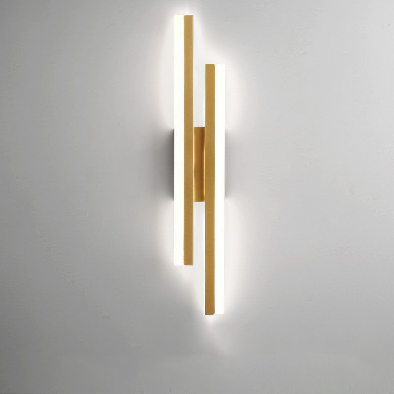 Alana Apliques de pared LED Moderno Negro y Dorado para salón Dormitorio
