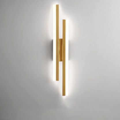 Alana Apliques de pared LED Moderno Negro y Dorado para salón Dormitorio