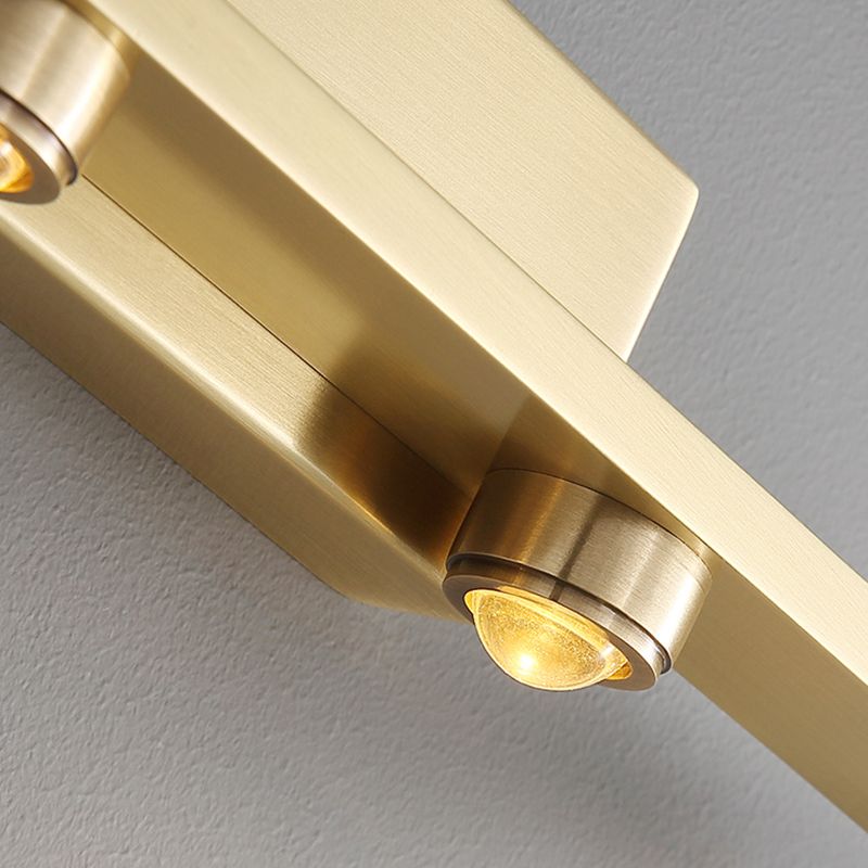 Leigh Moderno LED Ola de Agua Luz de Pared Oro Dormir Sala de Estar Pasillo Metal Acrílico
