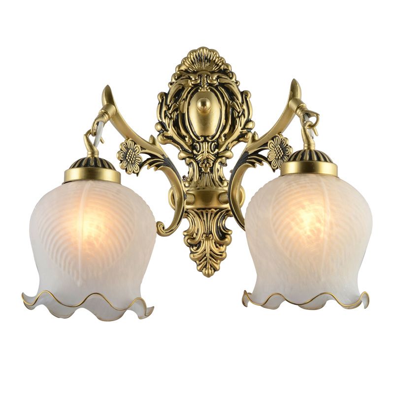 Félicie Moderna LED Apliques de pared Blanco/Bronce Baño/Oficina