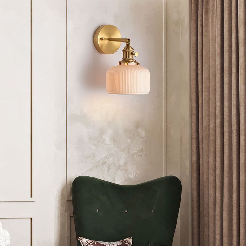 Lottie Moderna LED Apliques de pared Blanco/Dorado para Comedor/Salón Metal