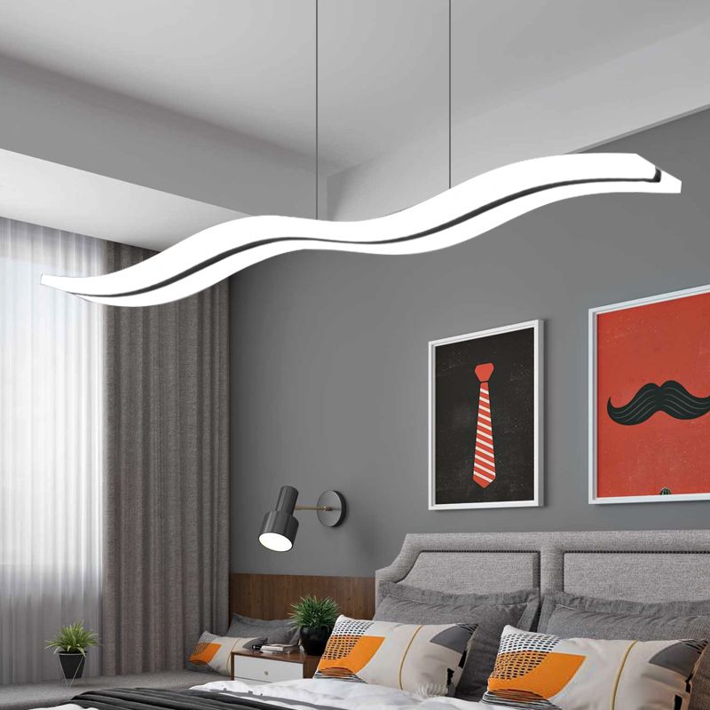 Louise Minimalista LED Lámpara Colgante Blanco Dormitorio/Estudio Acrílico