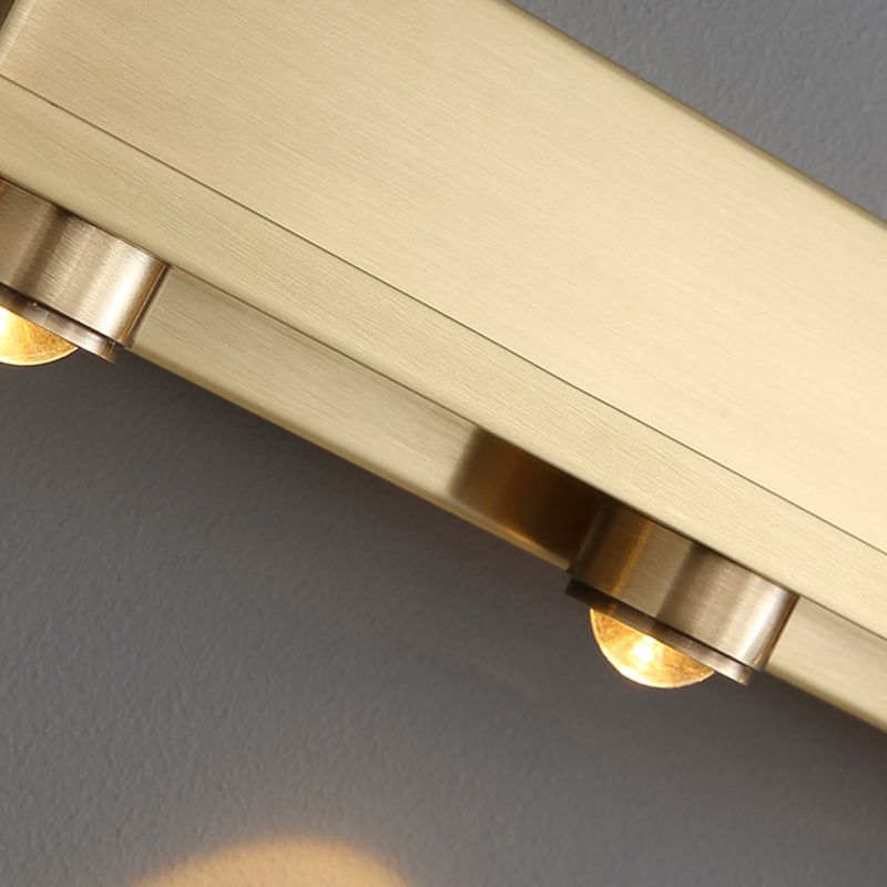 Leigh Moderno LED Ola de Agua Luz de Pared Oro Dormir Sala de Estar Pasillo Metal Acrílico