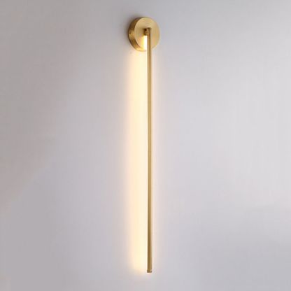 Edge Moderno Lineal LED Aplique Interior Oro Cuarto de Baño Metal
