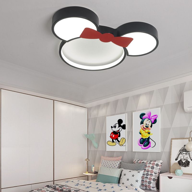 Freja Moderna LED Lámpara de techo Negra para Dormitorio/Habitación infantil