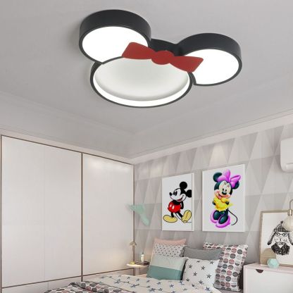 Freja Moderna LED Lámpara de techo Negra para Dormitorio/Habitación infantil