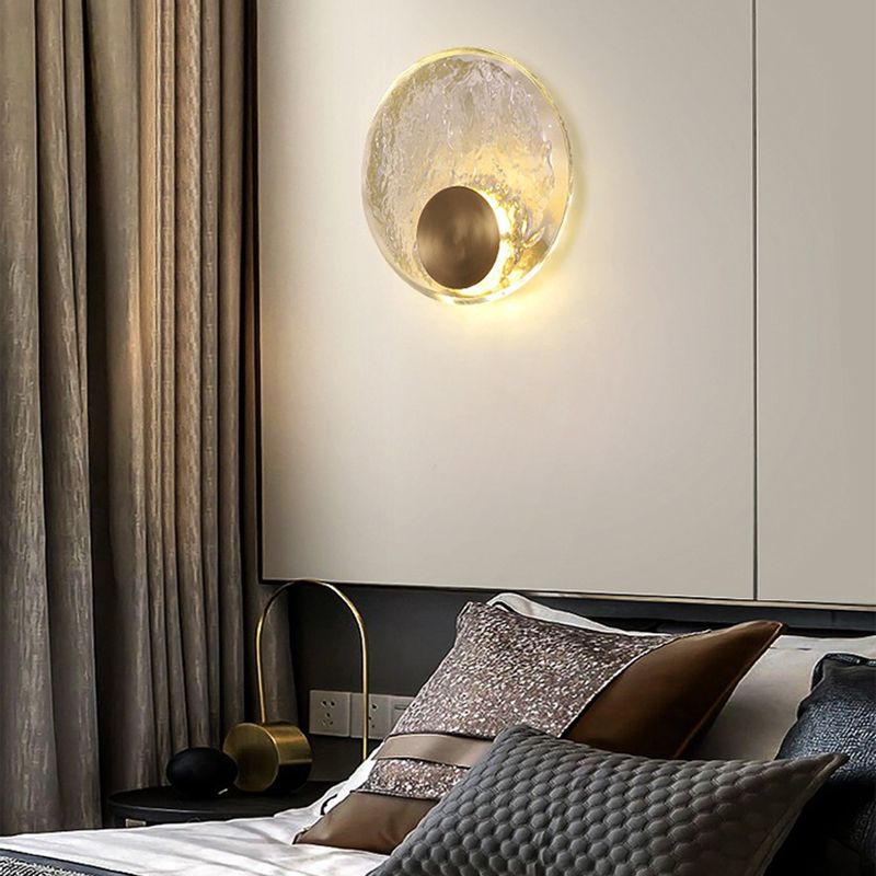 Kristy Moderna Apliques de pared LED Redonda Dorada para Dormitorio Pasillo