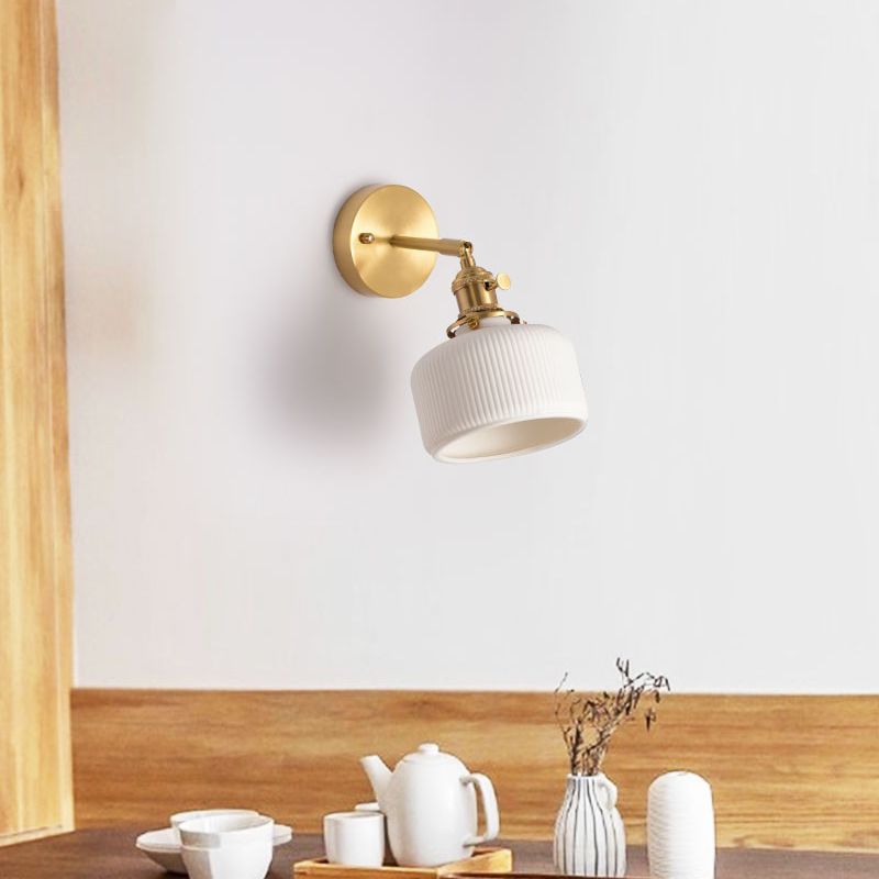 Lottie Moderna LED Apliques de pared Blanco/Dorado para Comedor/Salón Metal