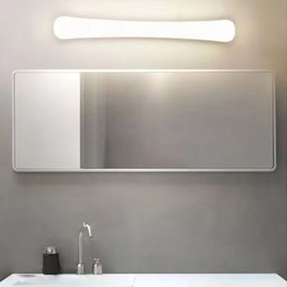 Edge Minimalista Lámpara de Pared Lineal Blanco Baño Acrílico