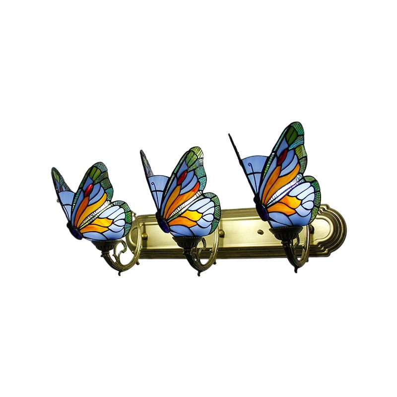 Kady Artístico LED Mariposa Aplique Rojo/Azul/Multicolor/Azul Claro Dormitorio/ Salón/ Vestíbulo Metal/Vidrio