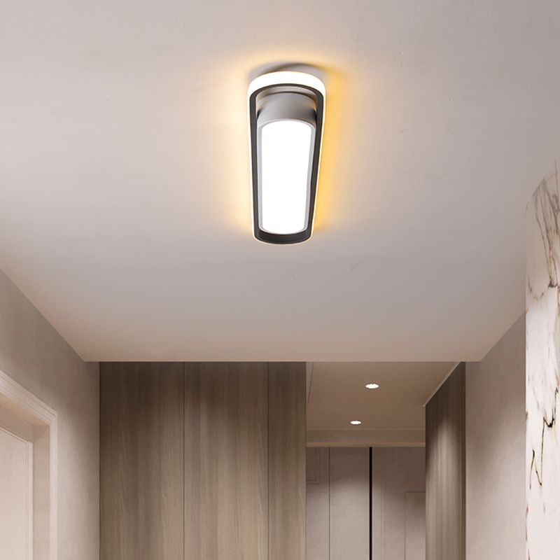 Quinn Moderno LED Lámpara de Techo Regulable Blanco Dormitorio/Salón Metal