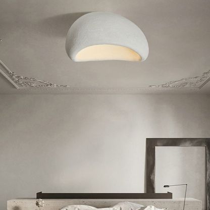 Byers Moderno LED Lámpara de Techo Blanco/Gris Dormitorio/Pasillo Resina